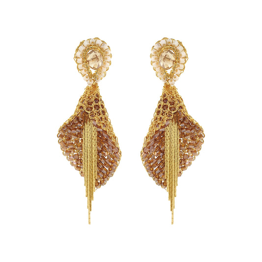 Brinco de Crochê Calla Fringe