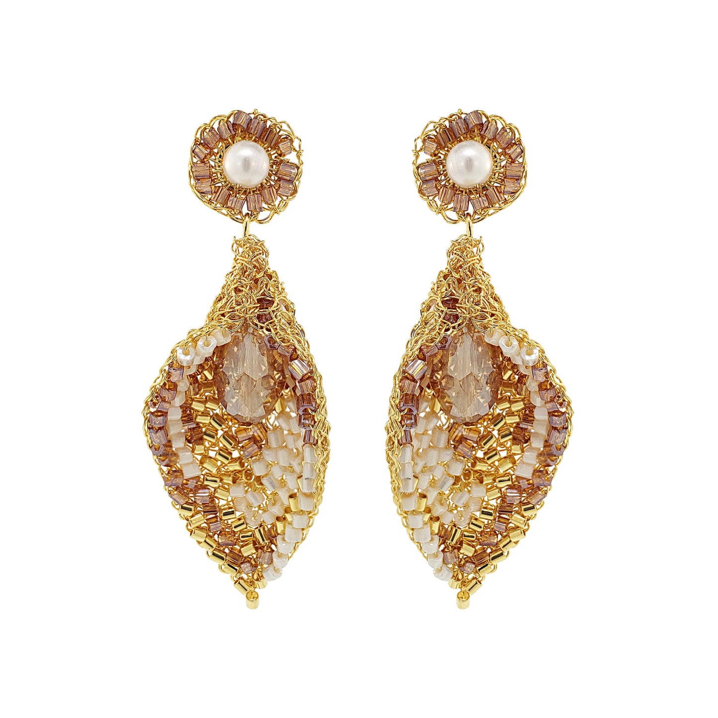 Brinco de Crochê Calla Dangle