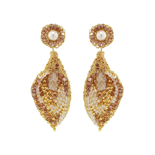 Brinco de Crochê Calla Dangle