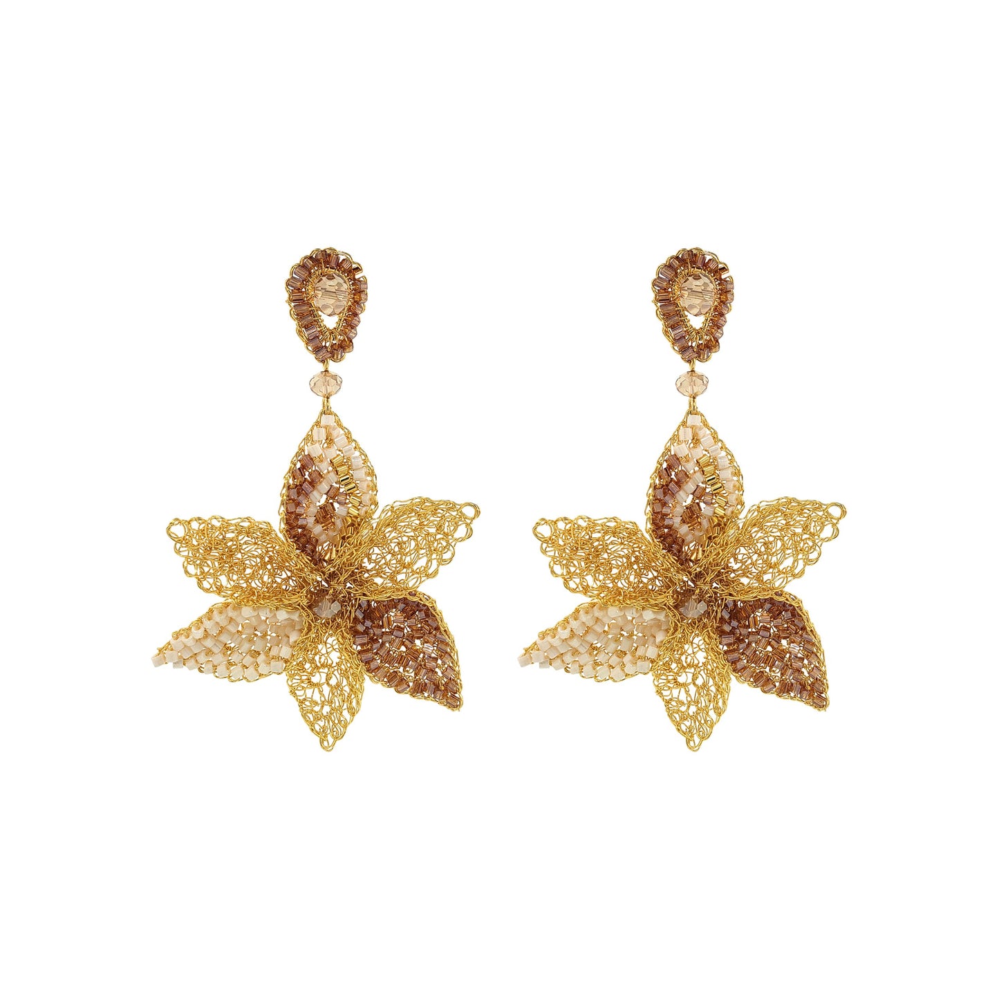 Brinco de Crochê Madonna Dangle