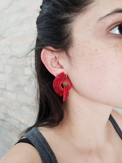 Brinco de Crochê Wings Vermelho