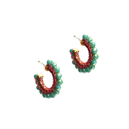 Brinco Molly Hoop Verde e Rosa Legacy Sale (Cópia)