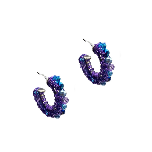 Brinco Molly Hoop Roxo Aurora Sale