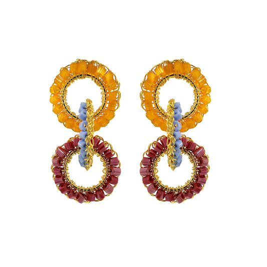 Brinco de Crochê Lola Sunrise Mix