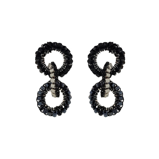 Brinco de Crochê Lola Wild Cards Preto