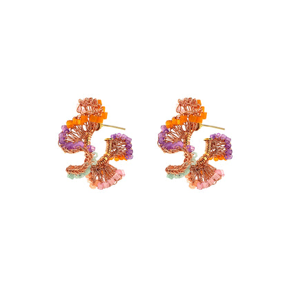 Brinco de Crochê Rio Hoops Pequeno Sweet Gummy Mix