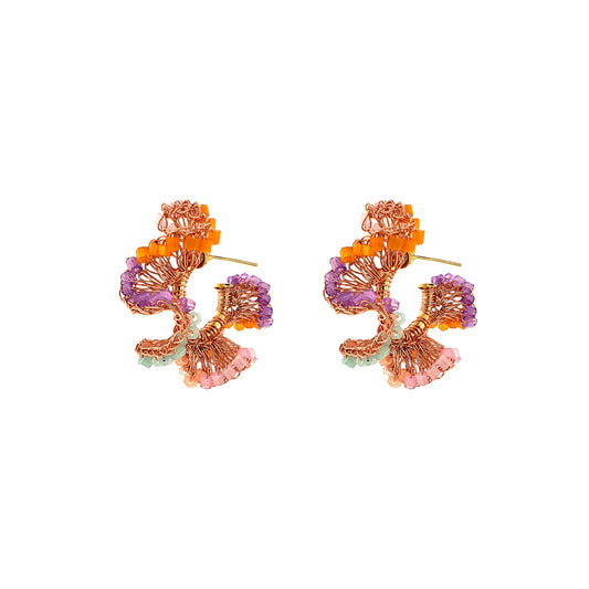 Brinco de Crochê Rio Hoops Pequeno Sweet Gummy Mix