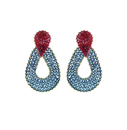 Brinco de Crochê Petal Eletric Warmth Mix