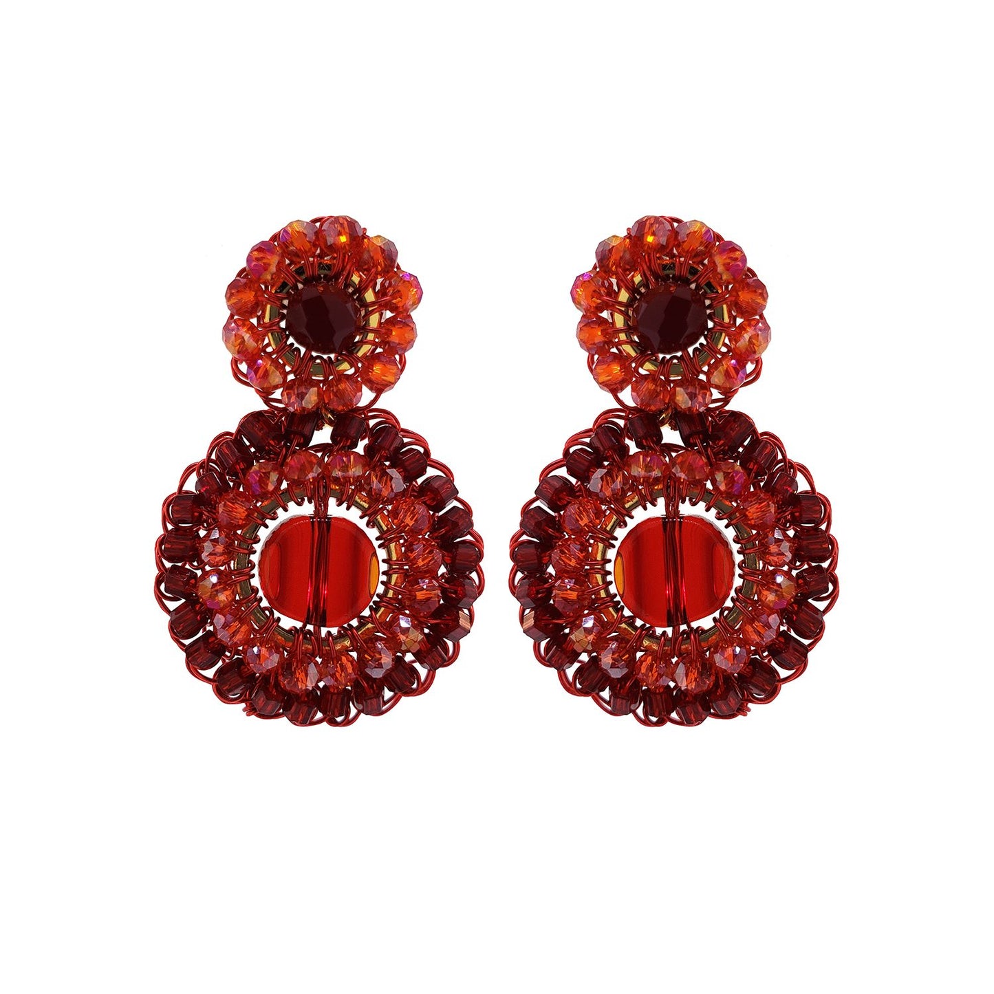 Brinco de Crochê Classic Vermelho