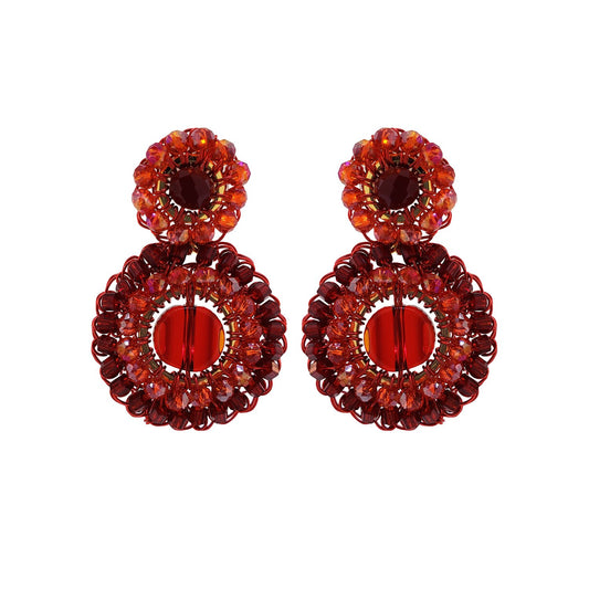 Brinco de Crochê Classic Vermelho