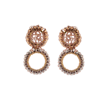 Brinco de Crochê Trio Gold