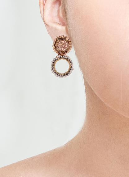 Brinco de Crochê Trio Gold