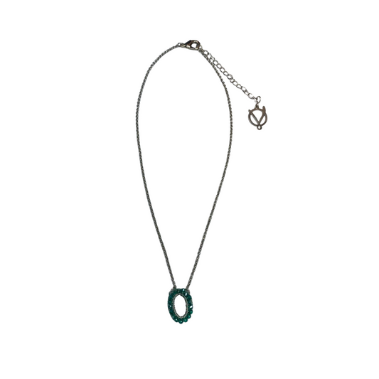 Colar de Crochê Esfera Verde Sale