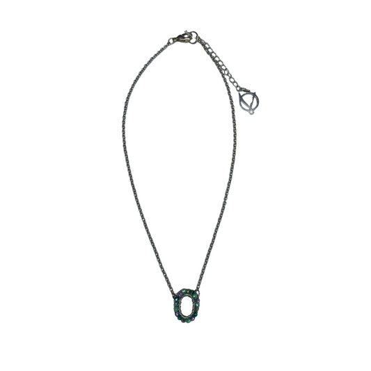 Colar de Crochê Esfera Verde e Lilás Sale