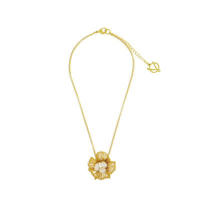 Colar de Crochê Nyla Pendant Pérola Essence