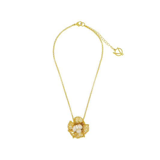 Colar de Crochê Nyla Pendant Pérola Essence