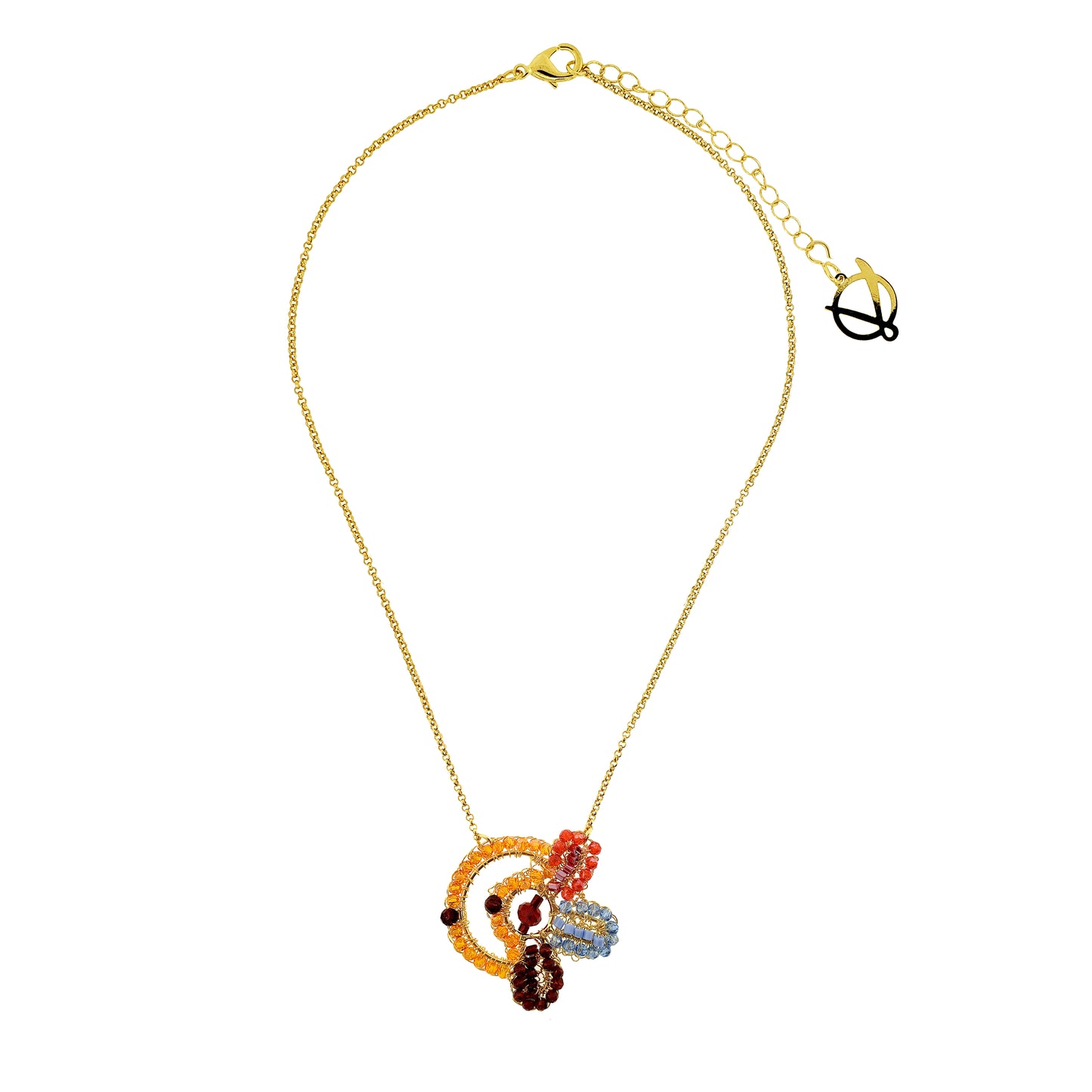 Colar de Crochê Solara Circle Sunrise Mix