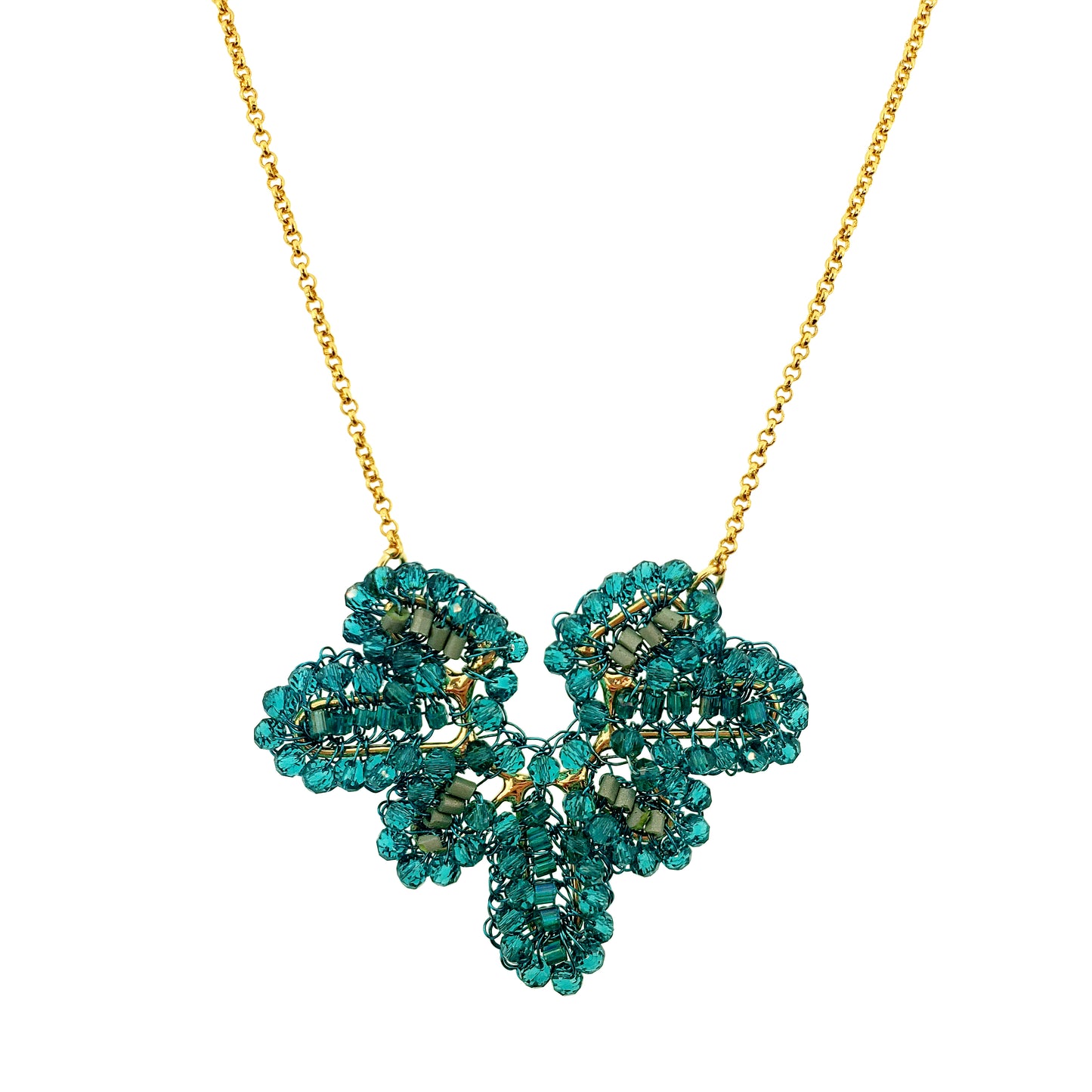 Colar de Crochê Solara Teal