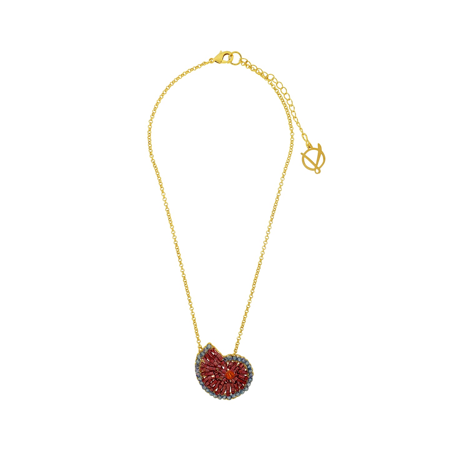 Colar de Crochê Seashell Drop Sunrise Mix