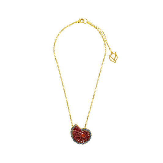 Colar de Crochê Seashell Drop Sunrise Mix