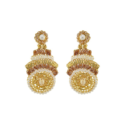 Brinco de Crochê Ripples Dangle Ocean Dreams
