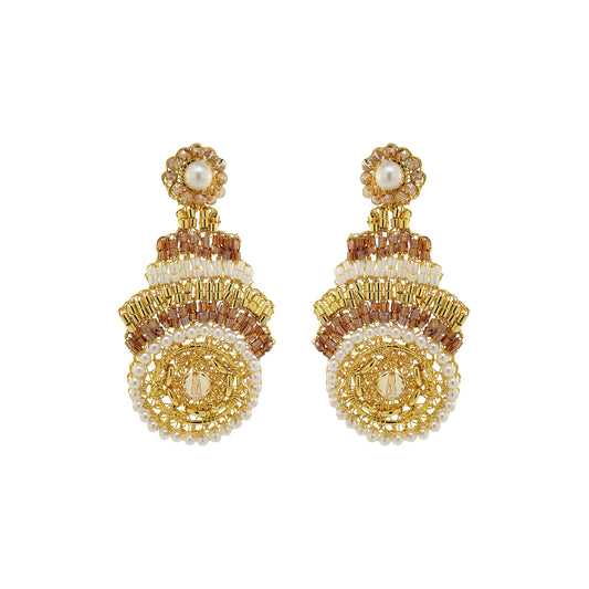 Brinco de Crochê Ripples Dangle Ocean Dreams