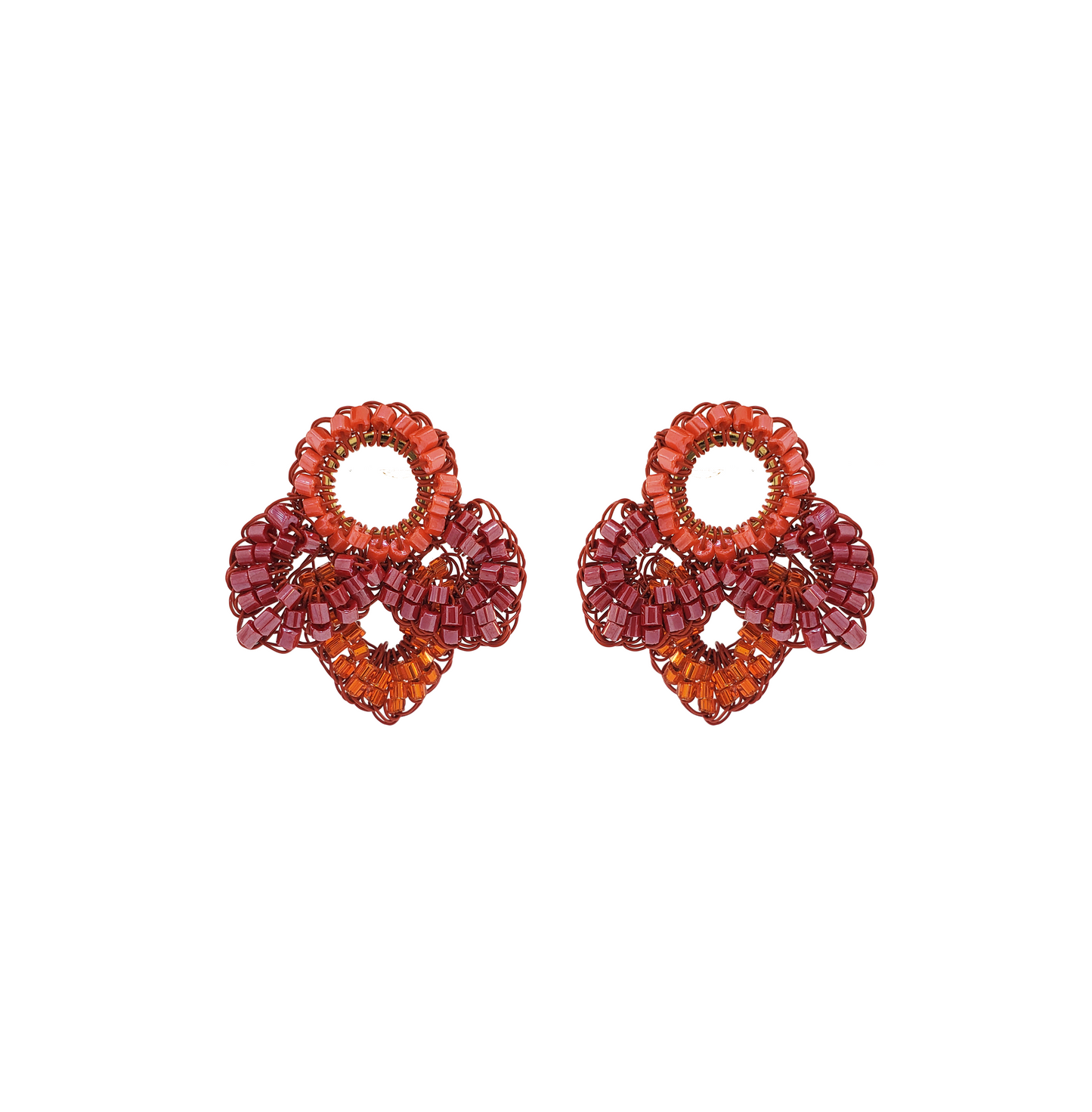 Brinco de Crochê Mermaid Mini Ocean Dreams Coral