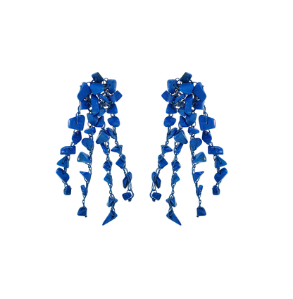 Brinco de Crochê Rocks Chandelier Azul Sale