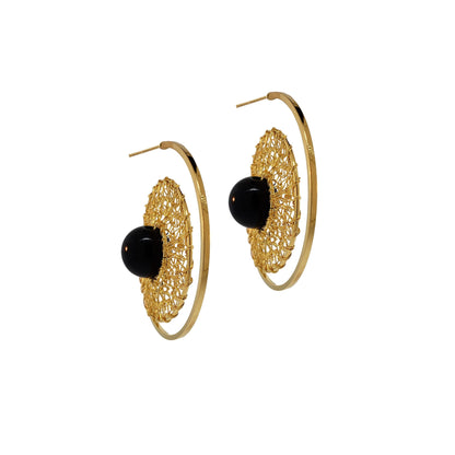 Brinco de Crochê Esfera Essencial Black