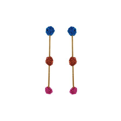 Brinco de Crochê Esferas Confetti Collection