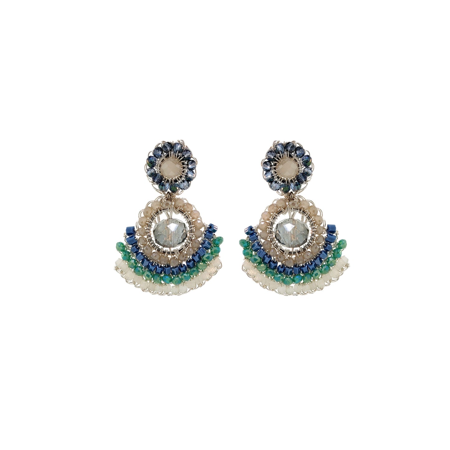 Brinco de Crochê Studs Delicate Caribbean