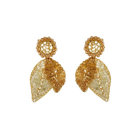 Brinco de Crochê Flore-Ser Dourado