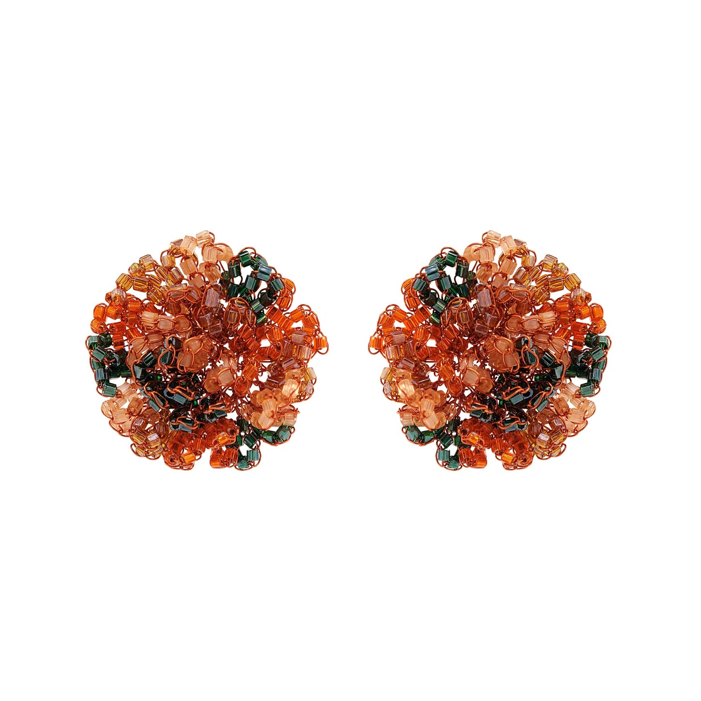Brinco de Crochê Tucumã Laranja Mystic Forest