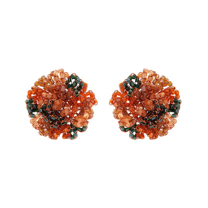 Brinco de Crochê Tucumã Laranja Mystic Forest
