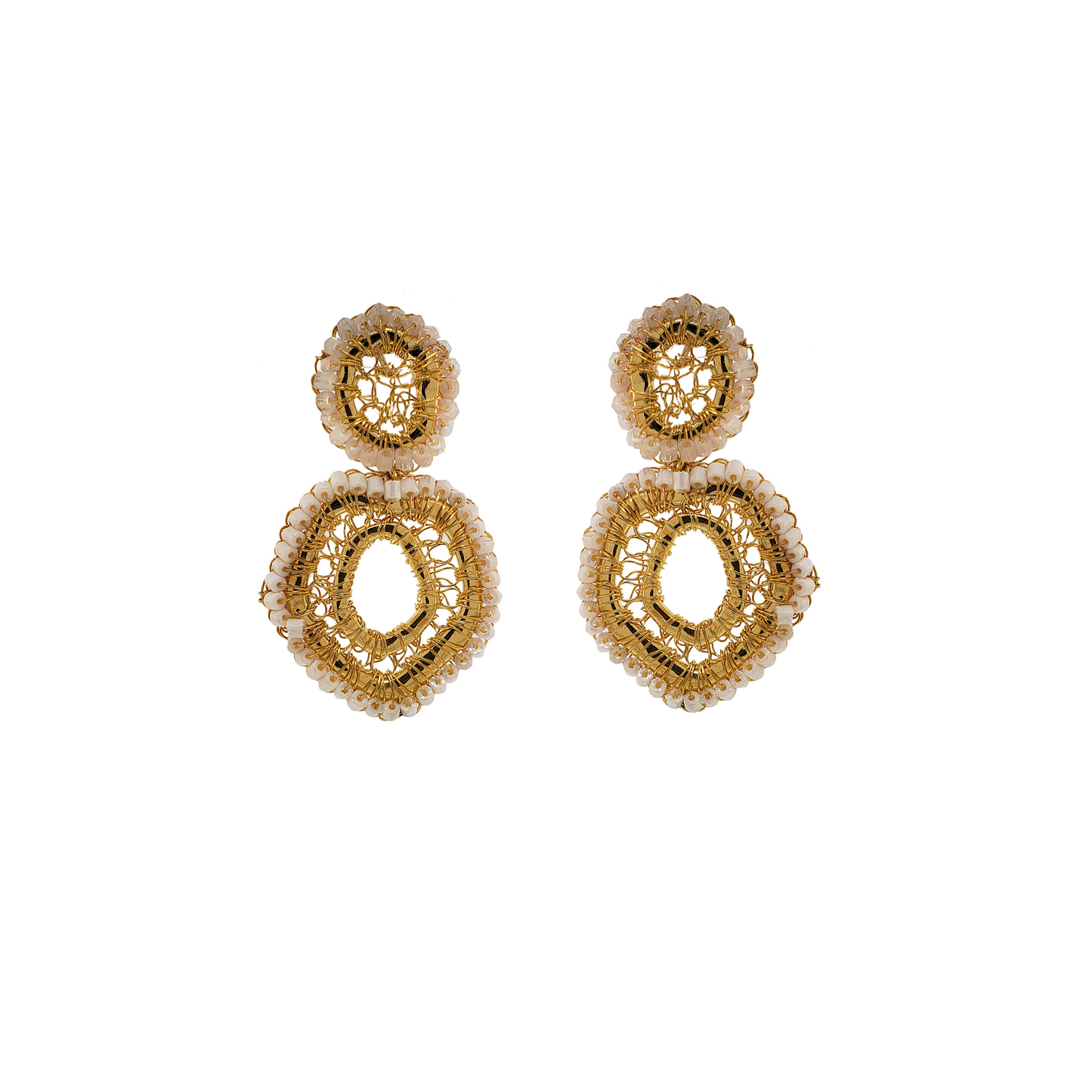 Brinco de Crochê Vale Dourado