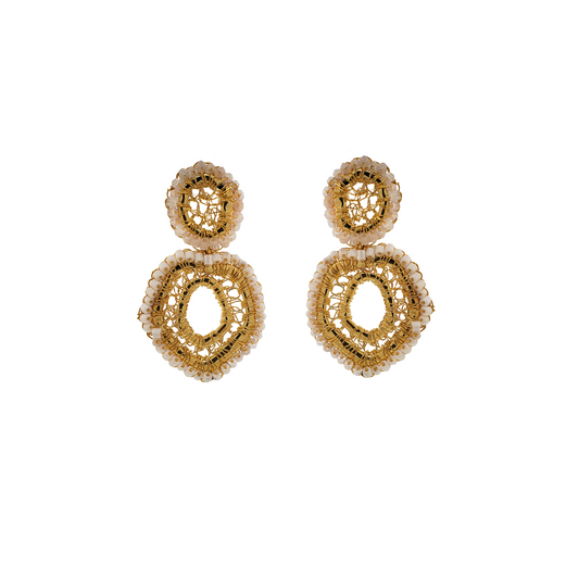 Brinco de Crochê Vale Dourado