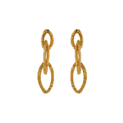 Brinco de Crochê Mare Dourado