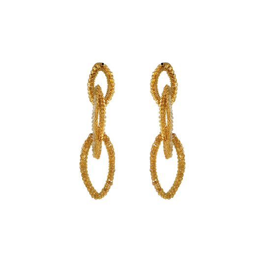 Brinco de Crochê Mare Dourado