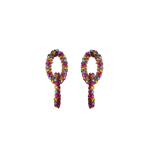 Brinco de Crochê Mia Eletric Warmth Mix