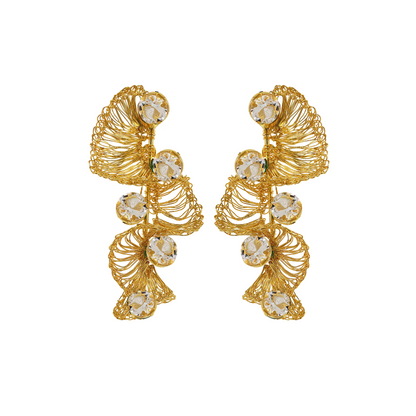 Brinco Jabot Prisma Cristal
