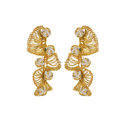 Brinco Jabot Prisma Cristal