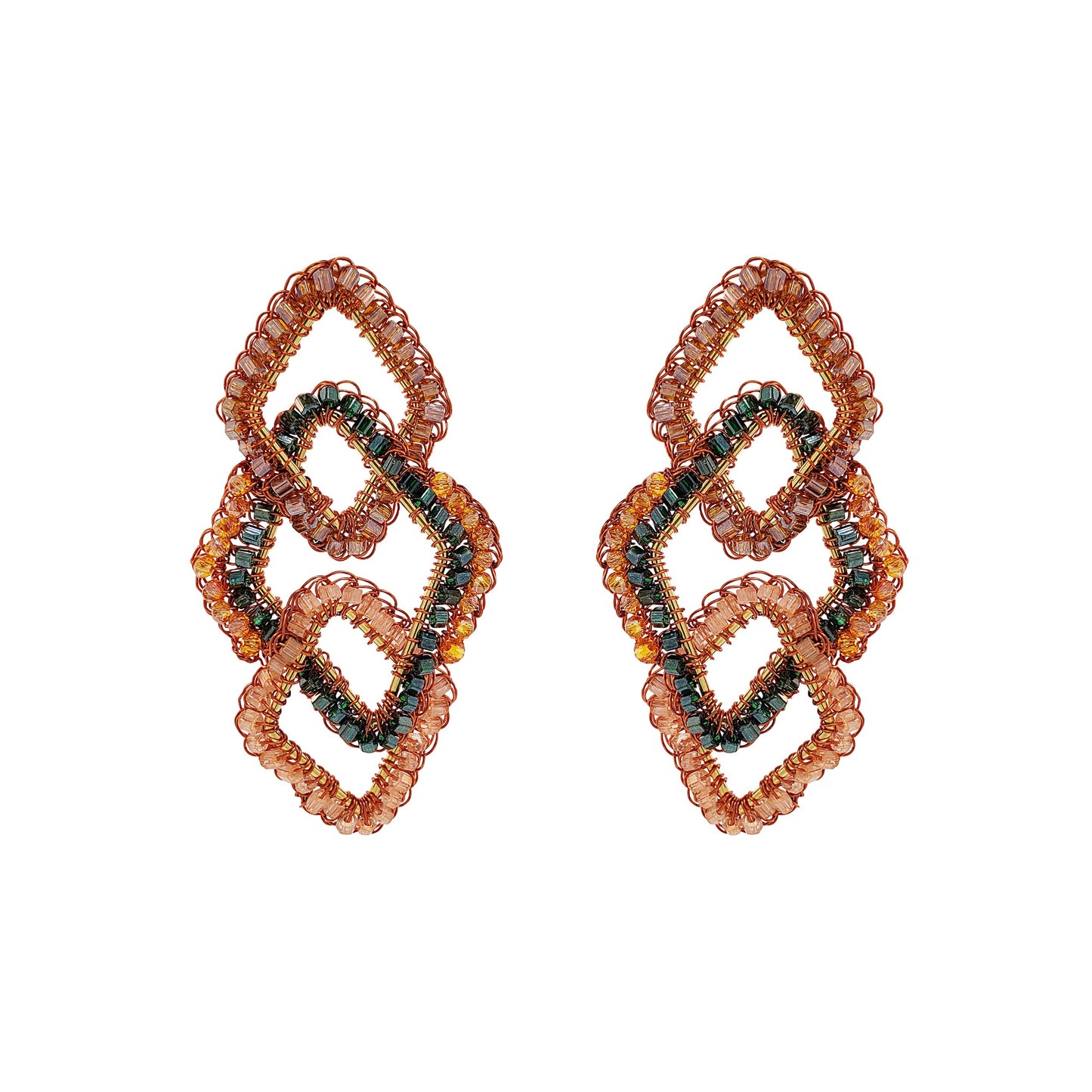Brinco de Crochê Secret Laranja Mistic Forest