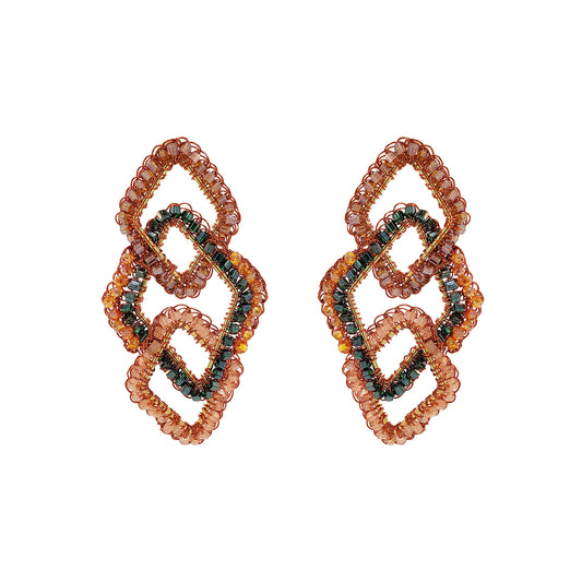 Brinco de Crochê Secret Laranja Mistic Forest