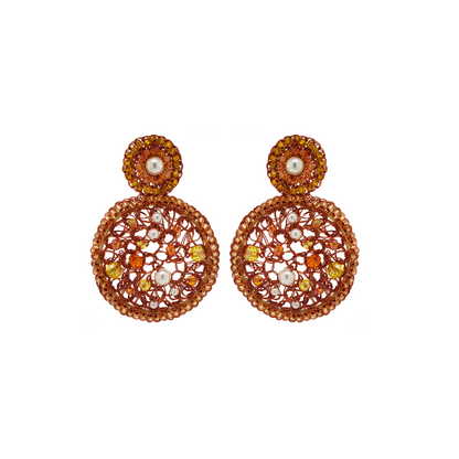 Brinco Mandala Cristais Open Mesh Sunset