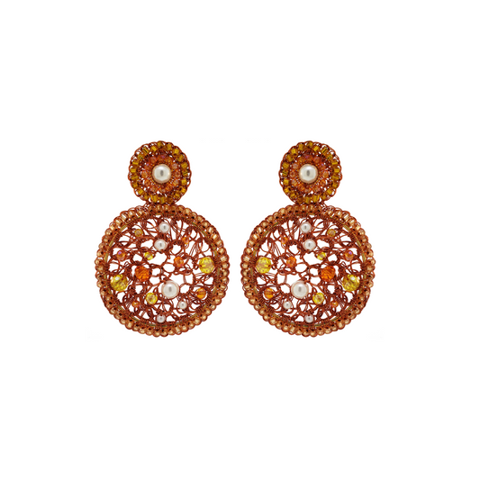 Brinco Mandala Cristais Open Mesh Sunset