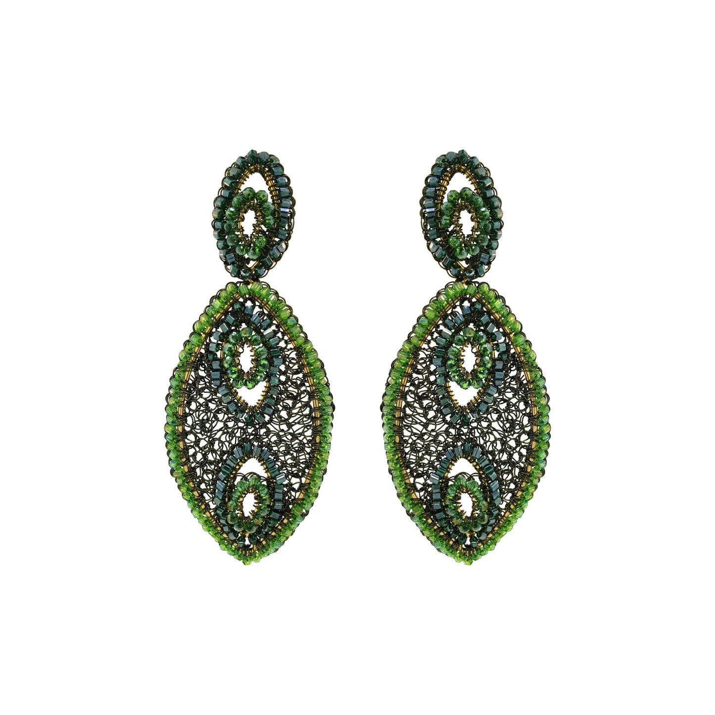 Brinco de Crochê Sementes Verde Mystic Forest Sale