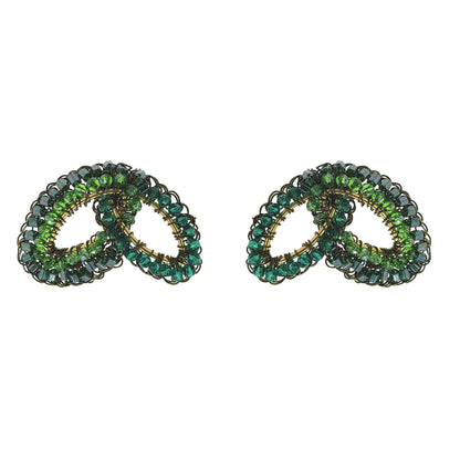 Brincos Crochê Frutos Duo Verde Mystic Florest