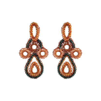 Brinco de Crochê Atlântica Laranja Mystic Forest