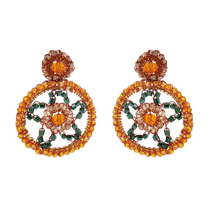 Brinco de Crochê Juquiri Laranja Mystic Forest