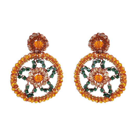 Brinco de Crochê Juquiri Laranja Mystic Forest